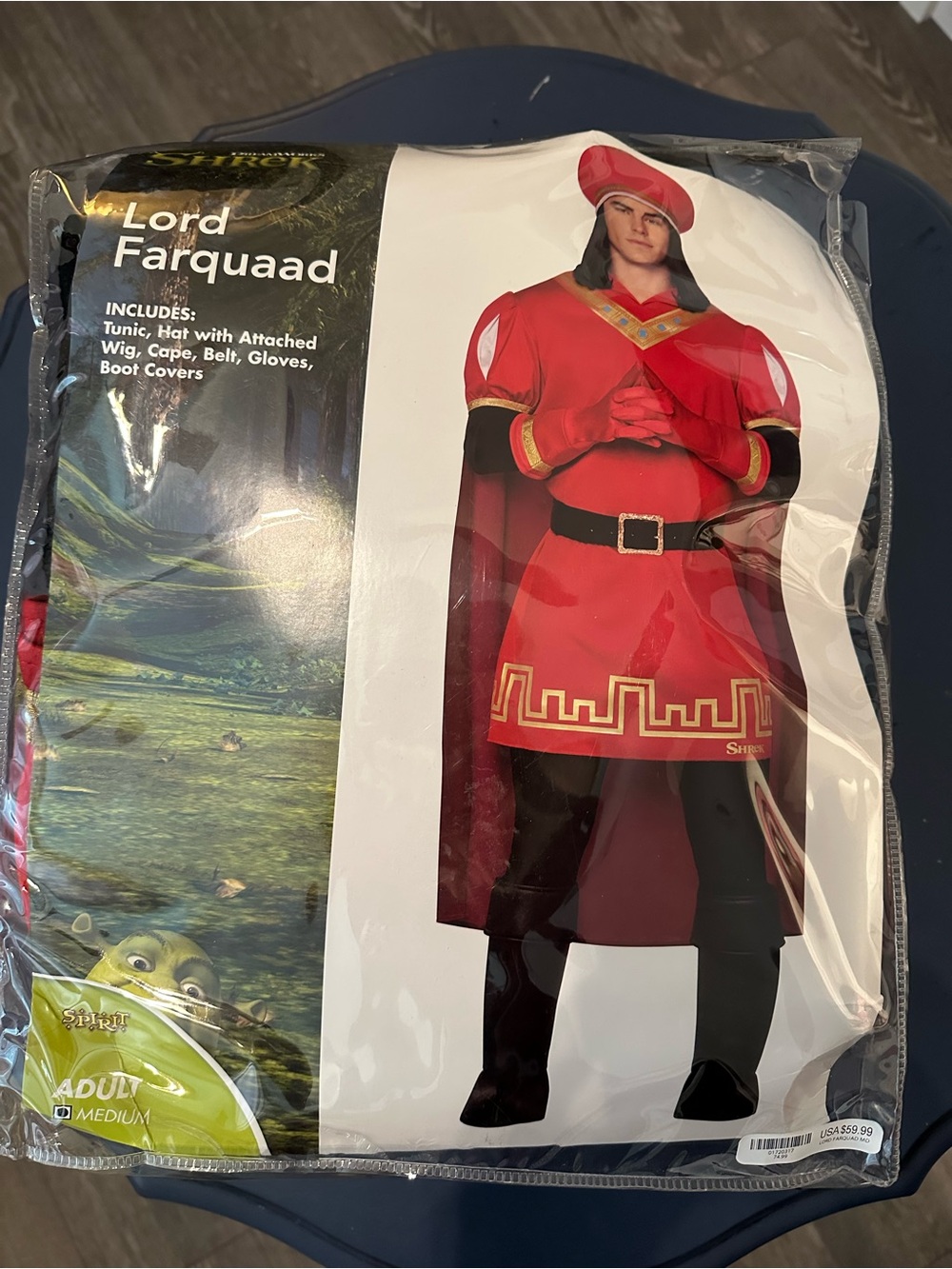 Lord Farquaad Adult Red Halloween Costume - Classic Tunic & Cape
